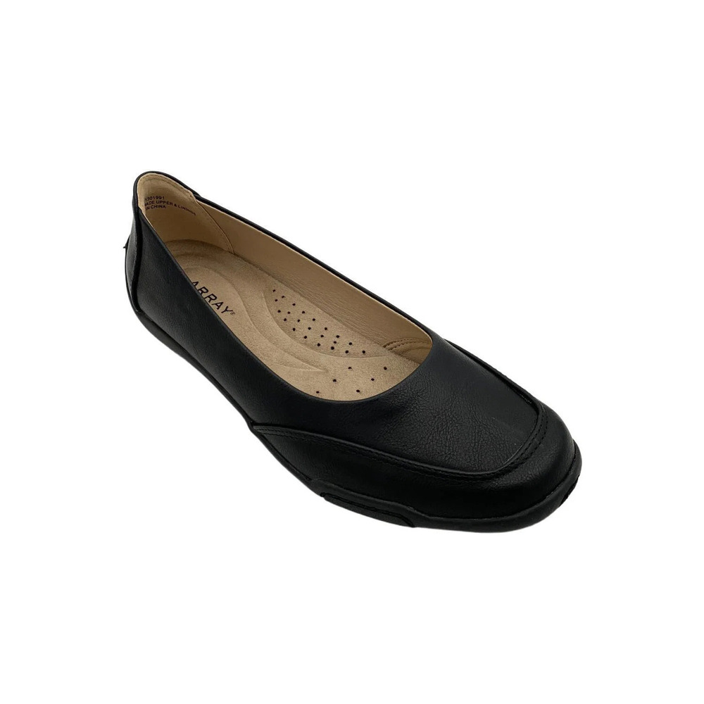 ARRAY Women's Cascade Flats Matte Black - Wide